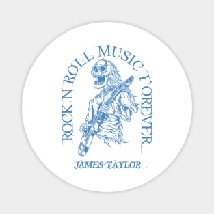 James Taylor /// Skeleton Guitar Player Magnet